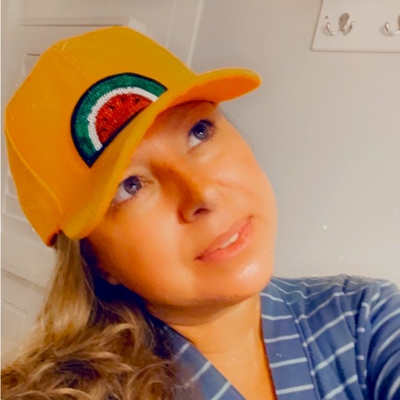 #46 🍉 Orange Watermelon Baseball Cap 🍉 - Picture 9 of 13